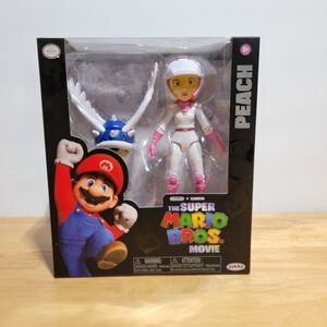 The Super Mario Bros. Movie Princess Peach w/ Shell Action Figure Jakks Nintendo